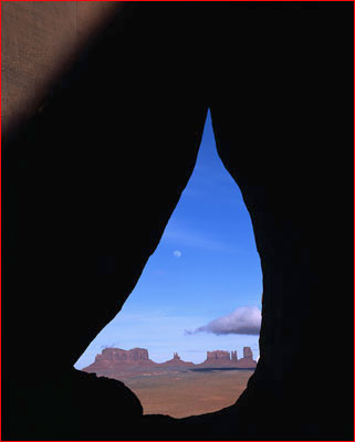Tear Drop Arch and Moonrise